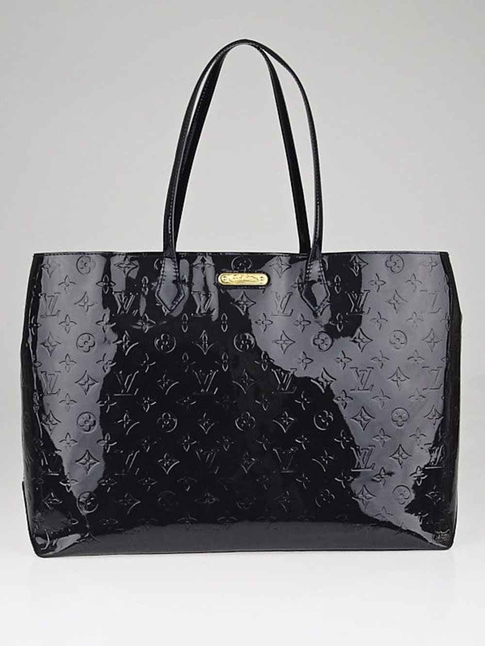 LOUIS VUITTON LV Monogram Vernis Wilshire GM Large Tote Purse Travel Bag - Picture 3 of 12